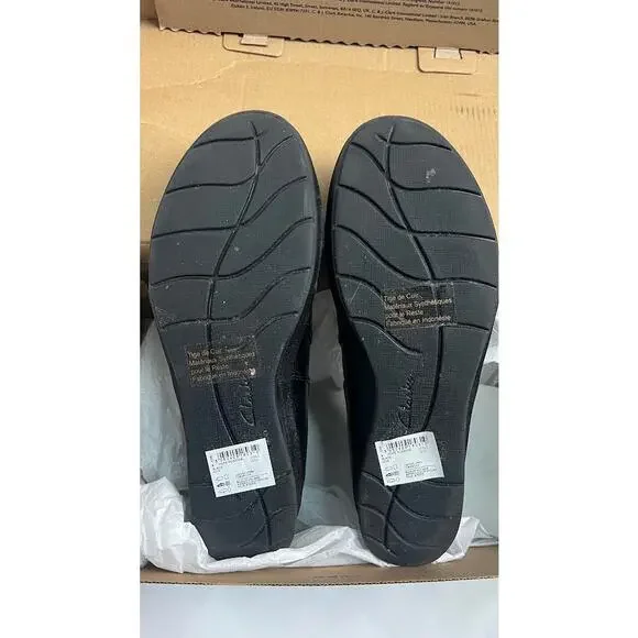 Clarks Women's Hope Roxanne Loafer, Black Leather, 8.5 M US - Picture 9 of 10